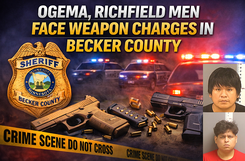 Ogema, Richfield Men Face Weapon Charges in Becker County