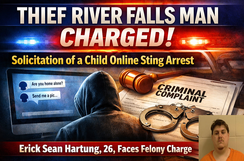 Thief River Falls Man Charged in Online Sex Sting