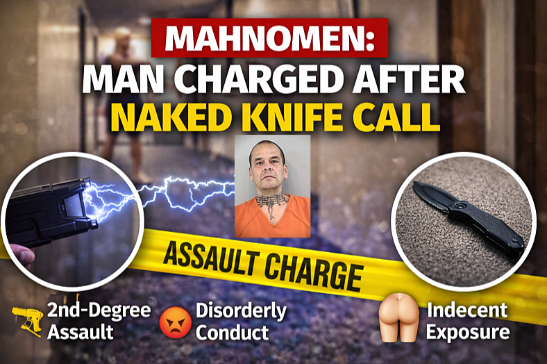 Mahnomen: Man Charged After Naked Knife Call