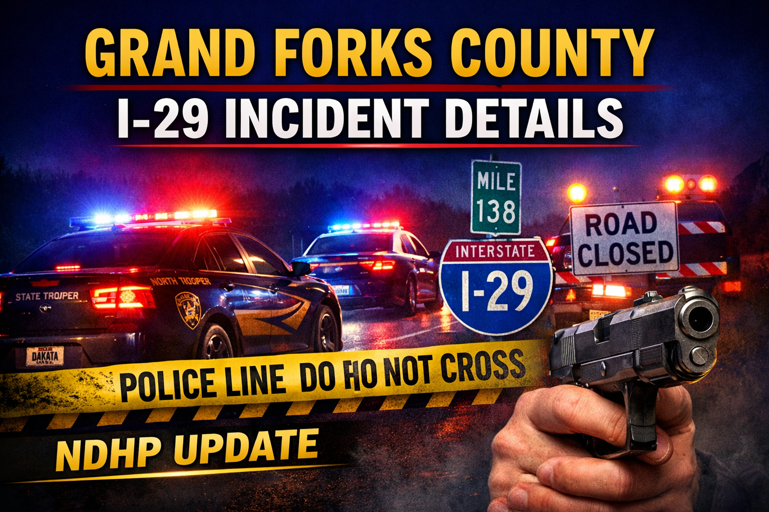 Grand Forks County: NDHP Details I-29 Death