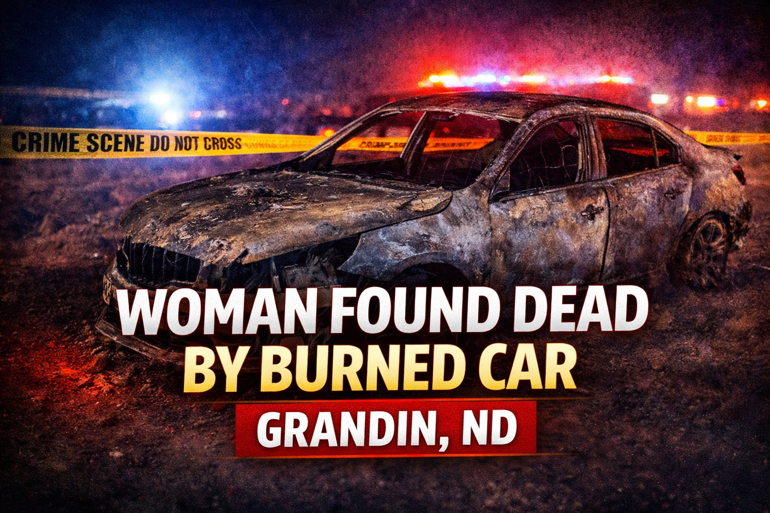 Grandin ND: Woman Found Dead by Burned Car