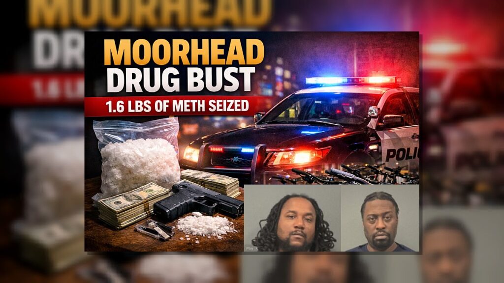 Moorhead: 2 Arrested After 1.6 Pounds Meth Seized