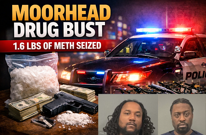 Moorhead: 2 Arrested After 1.6 Pounds Meth Seized