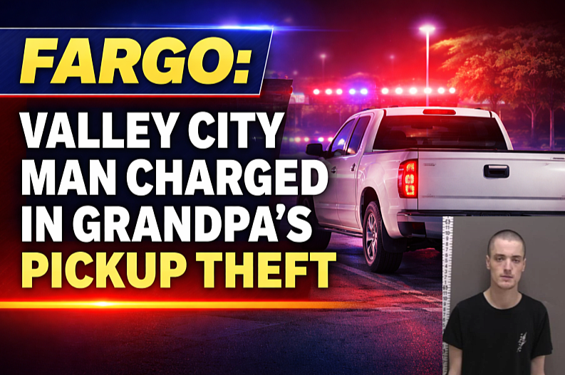 Fargo: Valley City Man Charged in Grandpa’s Pickup Theft