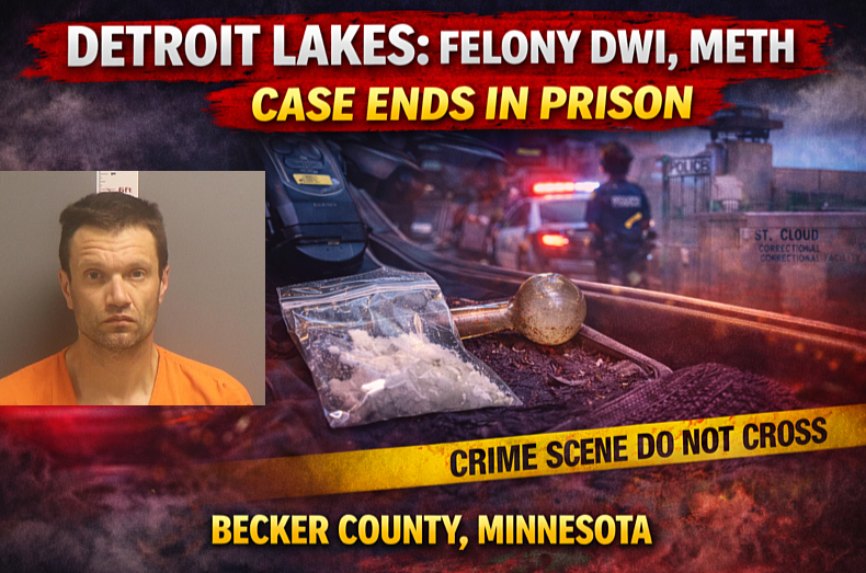 Detroit Lakes: Felony DWI, Meth Case Ends in Prison