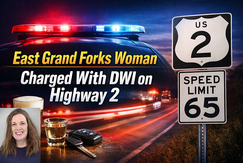 East Grand Forks Woman Charged With DWI on Hwy 2
