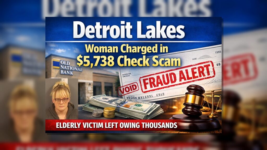 Detroit Lakes: Woman Charged in $5.7K Check Scam