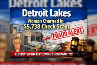 Detroit Lakes: Woman Charged in $5.7K Check Scam