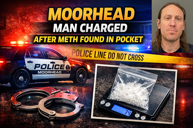 Moorhead: Man Charged After Meth Found in Pocket