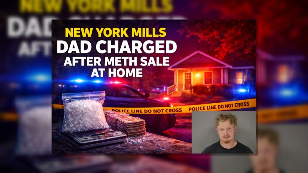 New York Mills Dad Charged After Meth Sale at Home