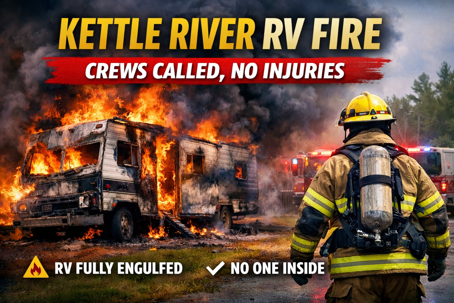 Kettle River RV Fire: Crews Called, No Injuries