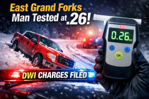 Kittson County: East Grand Forks Man Tested at .26