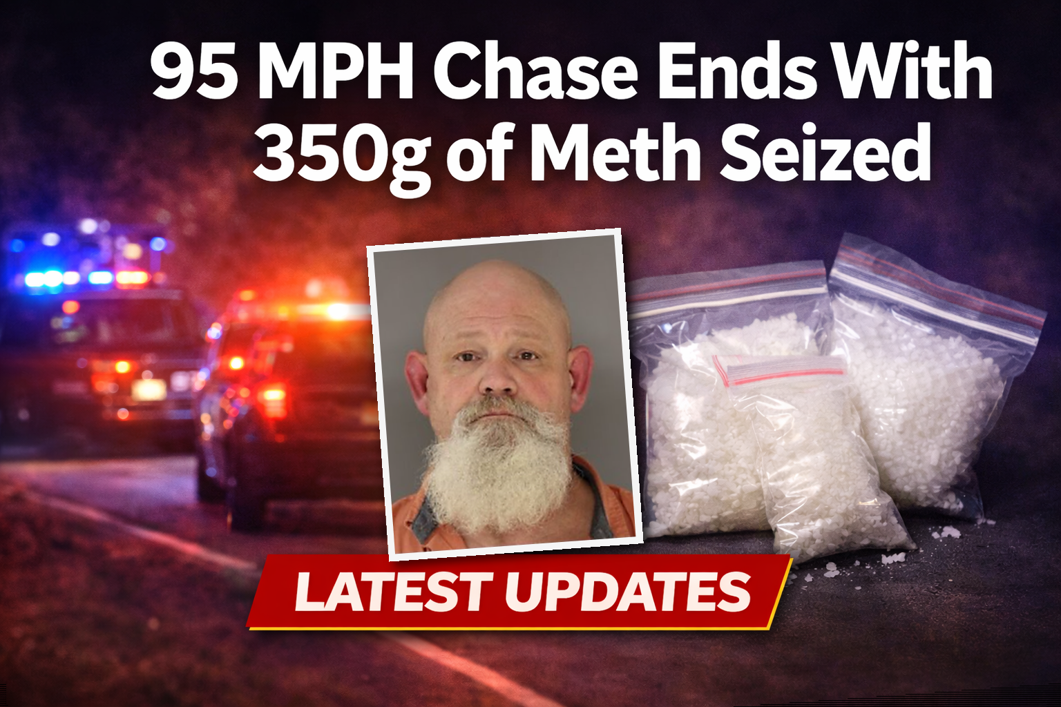 Perham: 350g Meth Seized After 95 MPH Chase
