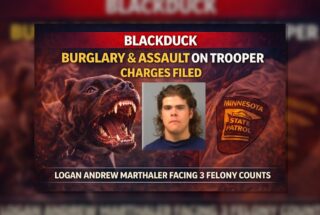 Blackduck: Burglary Charges After Trooper Bitten by Dog