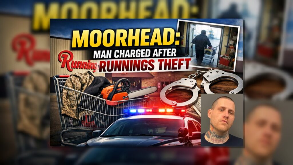 Moorhead: Man Charged After Runnings Theft