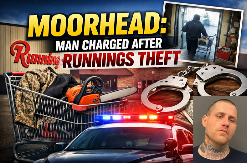 Moorhead: Man Charged After Runnings Theft