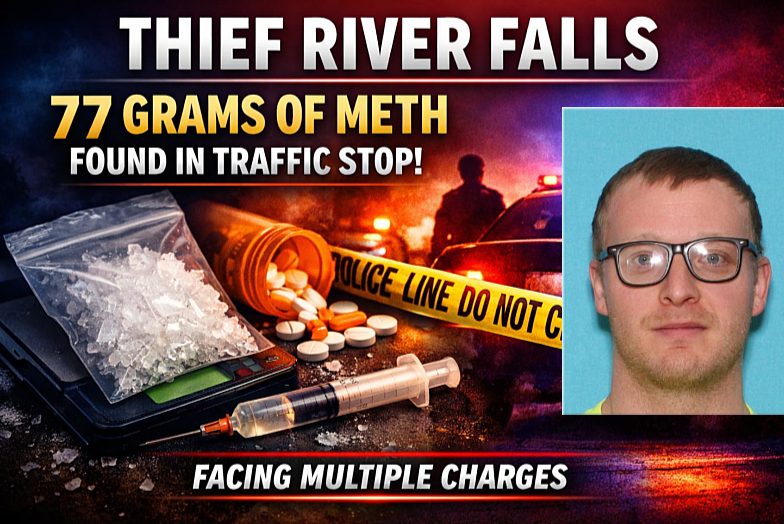 Thief River Falls: 77g Meth Found in Traffic Stop