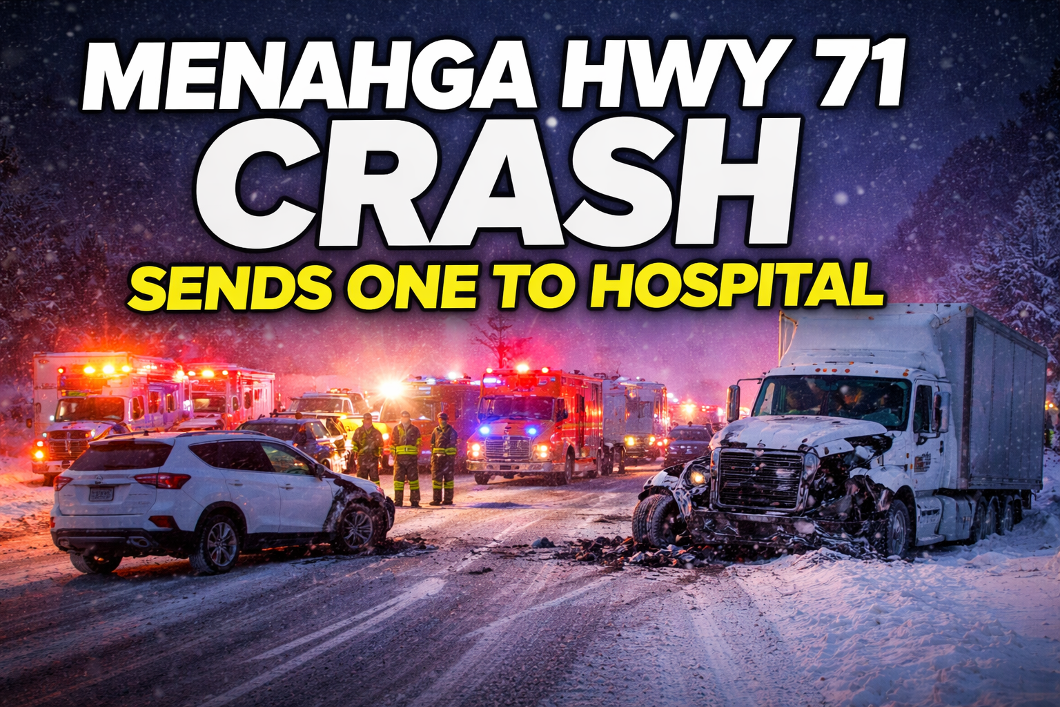 Menahga Hwy 71 Crash Sends One to Hospital
