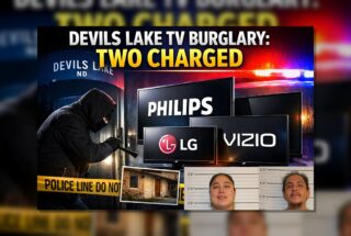 Devils Lake TV Burglary: Two Charged
