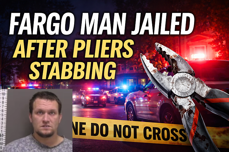 Fargo man jailed after pliers stabbing report