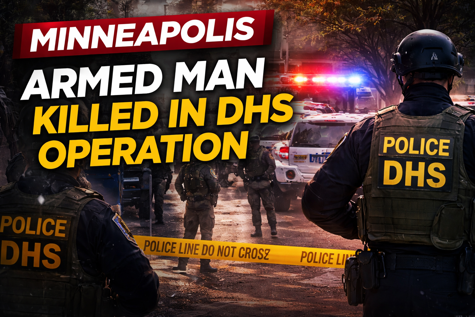 Minneapolis: Armed man killed in DHS operation
