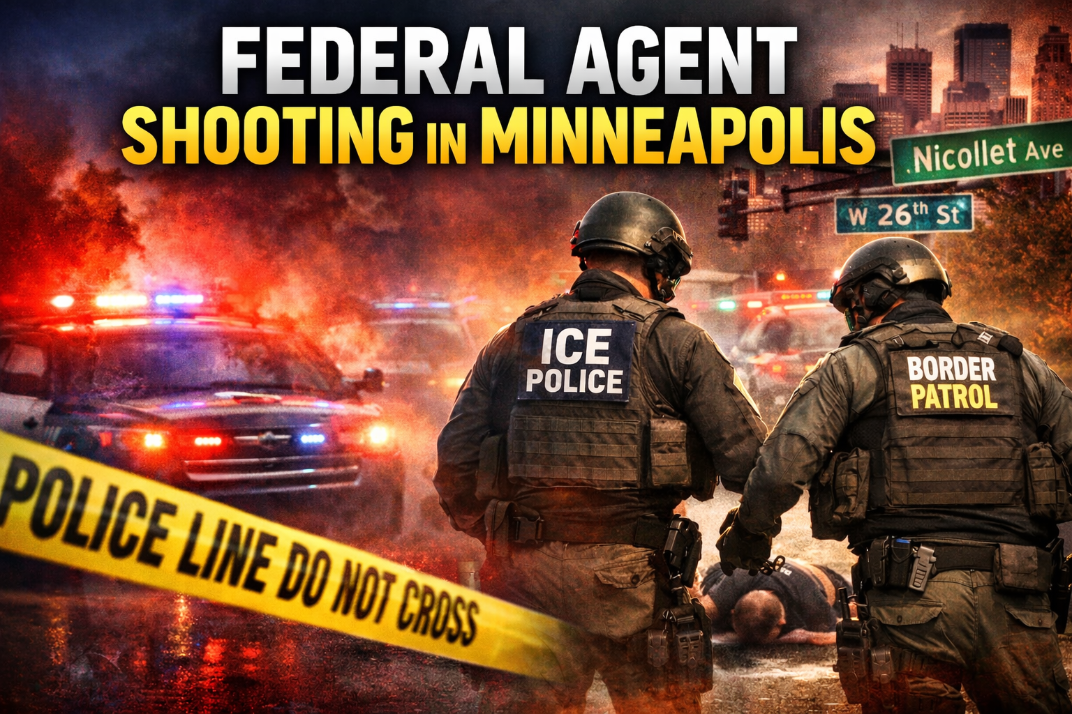 Minneapolis: Federal Agent Shooting Near Nicollet