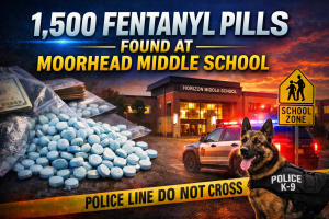 Moorhead: 1,500 Fentanyl Pills Found at Middle School