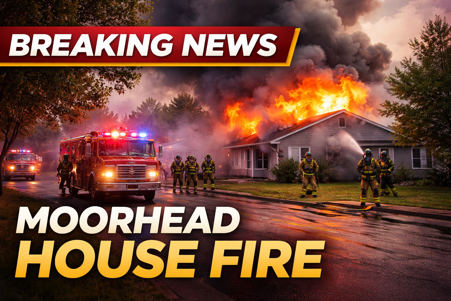 Moorhead Walnut Circle House Fire; Injuries Reported