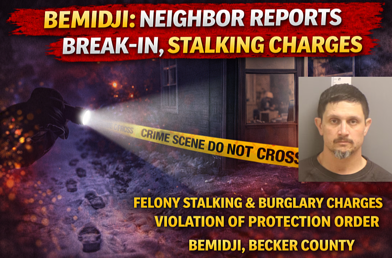 Bemidji: Neighbor Reports Break-In, Stalking Charges