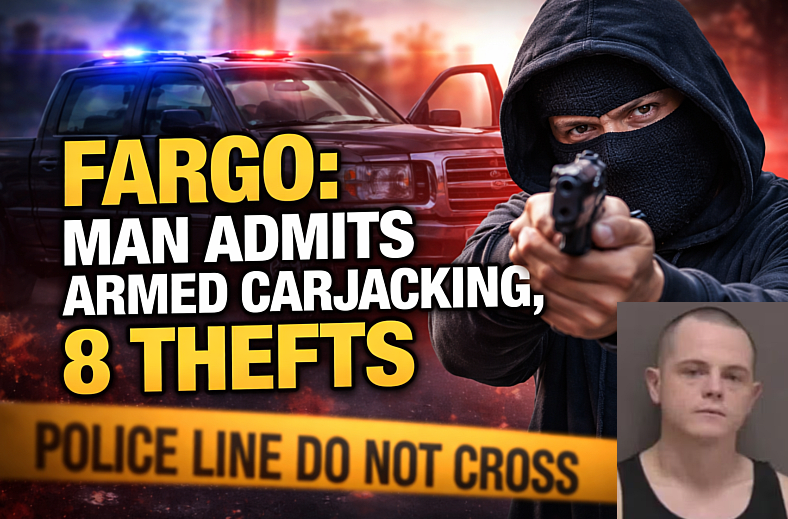 Fargo: Man Admits Armed Carjacking, 8 Thefts