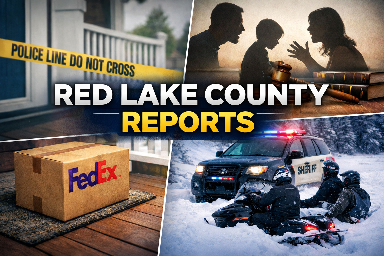 Oklee Area: Porch Theft, Custody, Snowmobile Calls