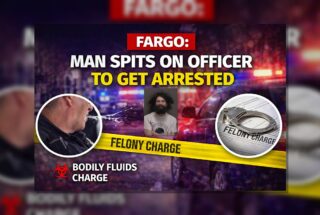 Fargo: Man Spits On Officer To Get Arrested