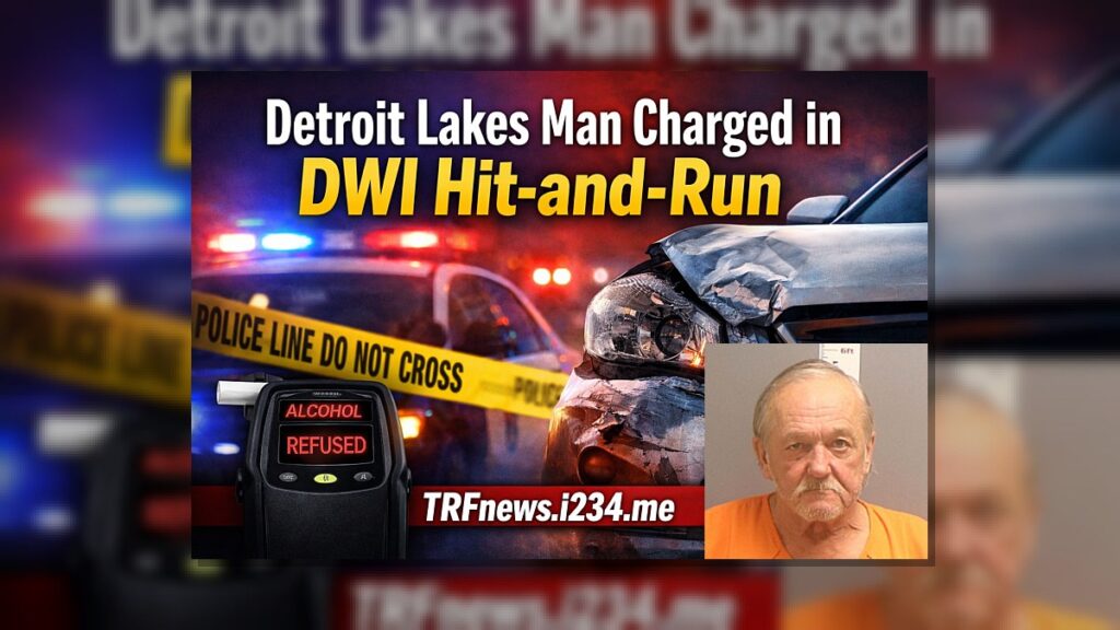 Detroit Lakes: Man Charged in DWI Hit-and-Run