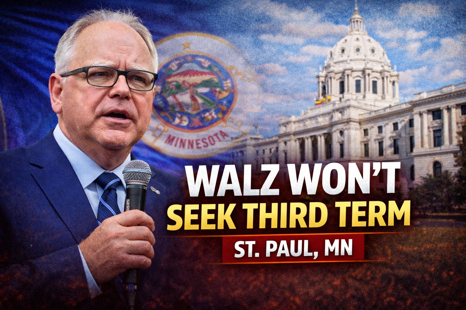 St. Paul: Walz Won’t Seek Third Term