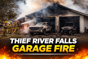 Thief River Falls Garage Fire Damages Vehicles