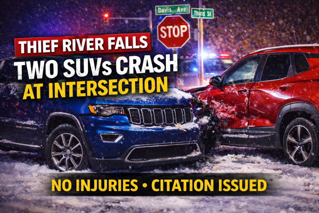 Thief River Falls: Two SUVs Crash at Intersection