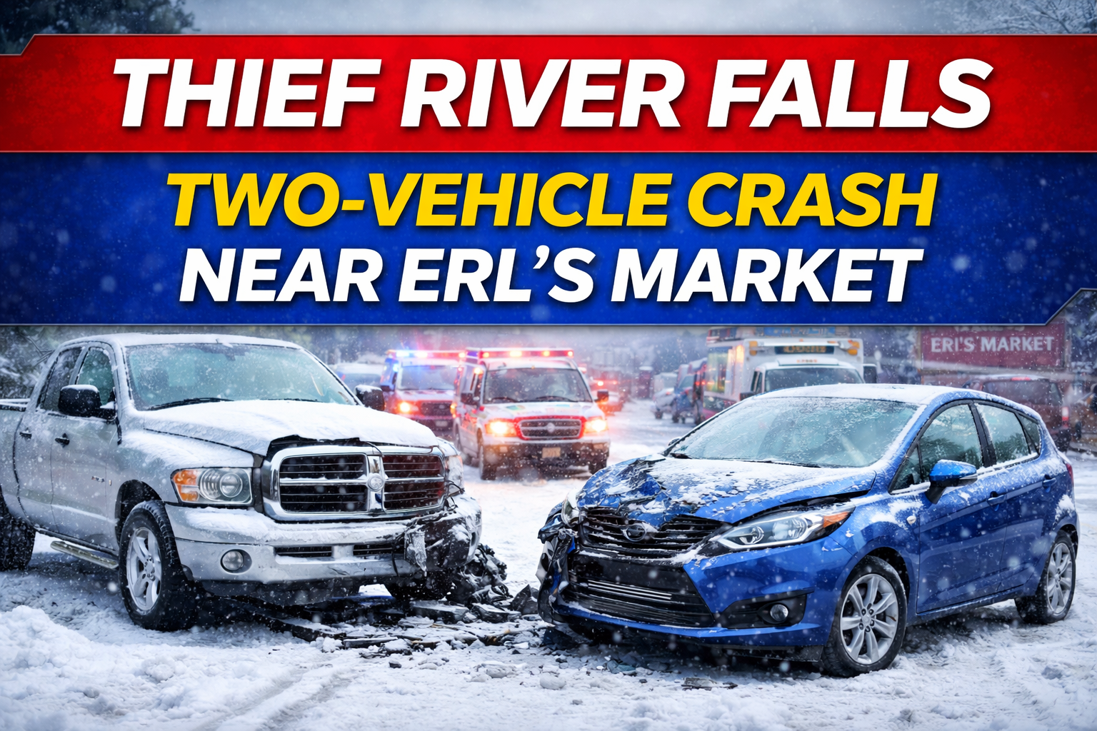 Thief River Falls: Two-Vehicle Crash Near Erl’s Market