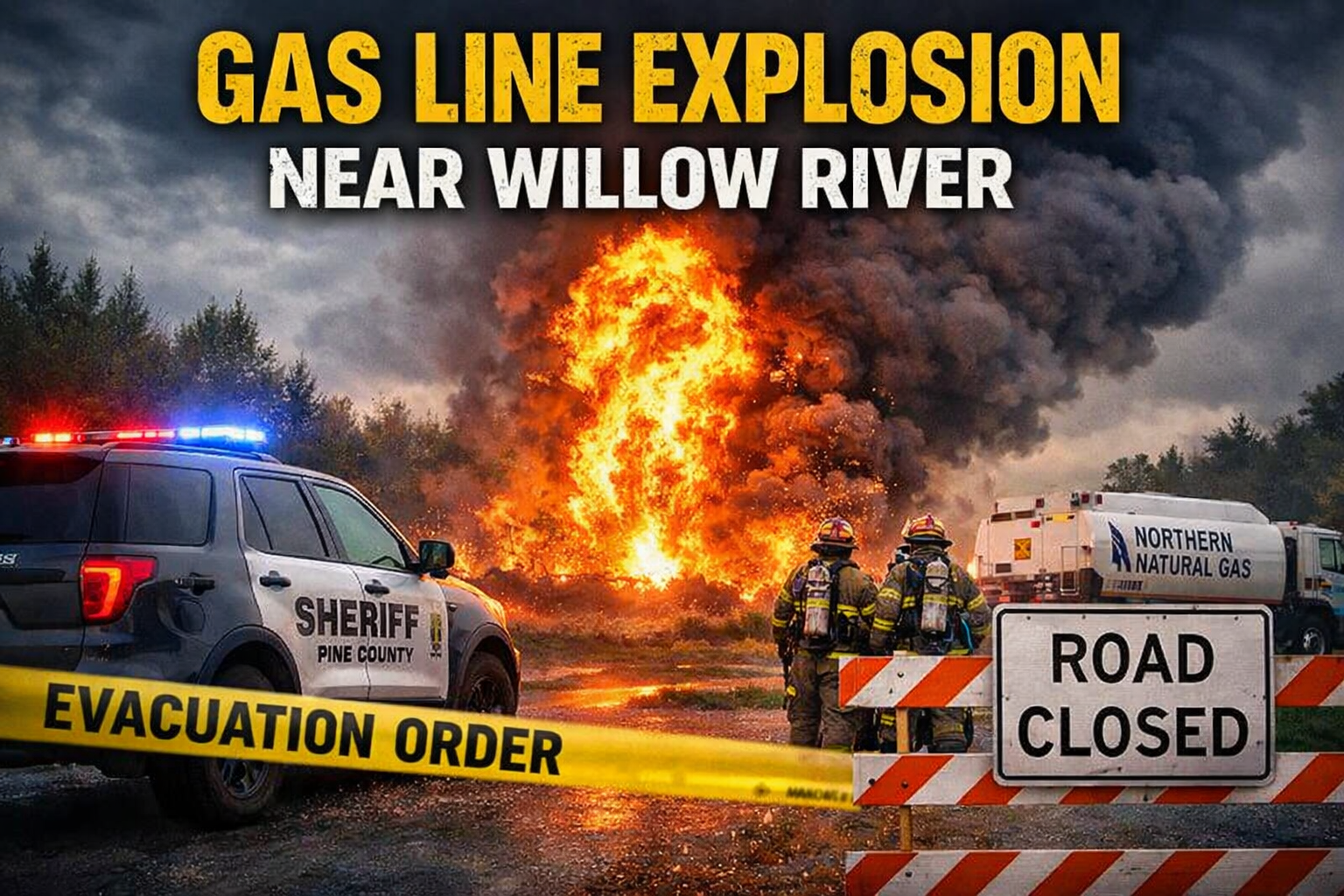 Willow River: Gas Line Explosion Sparks Evacuations