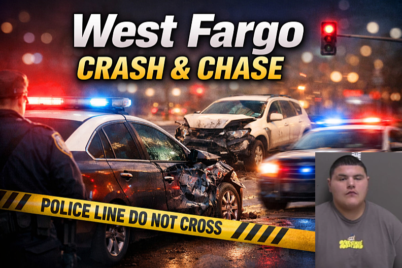 West Fargo: Driver Charged After Crash, Chase