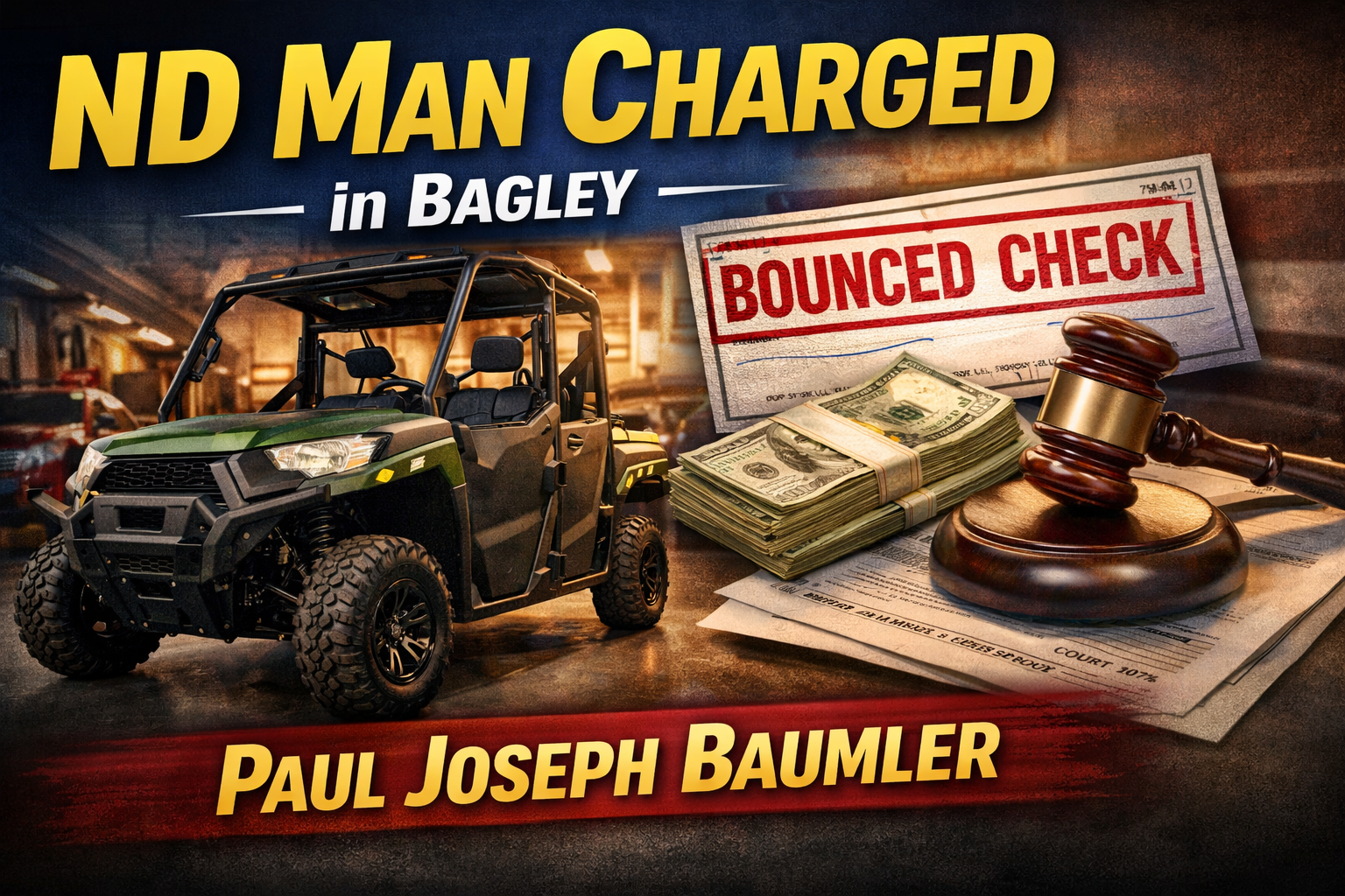 Bagley: ND Man Charged Over Bad Checks for Ranger