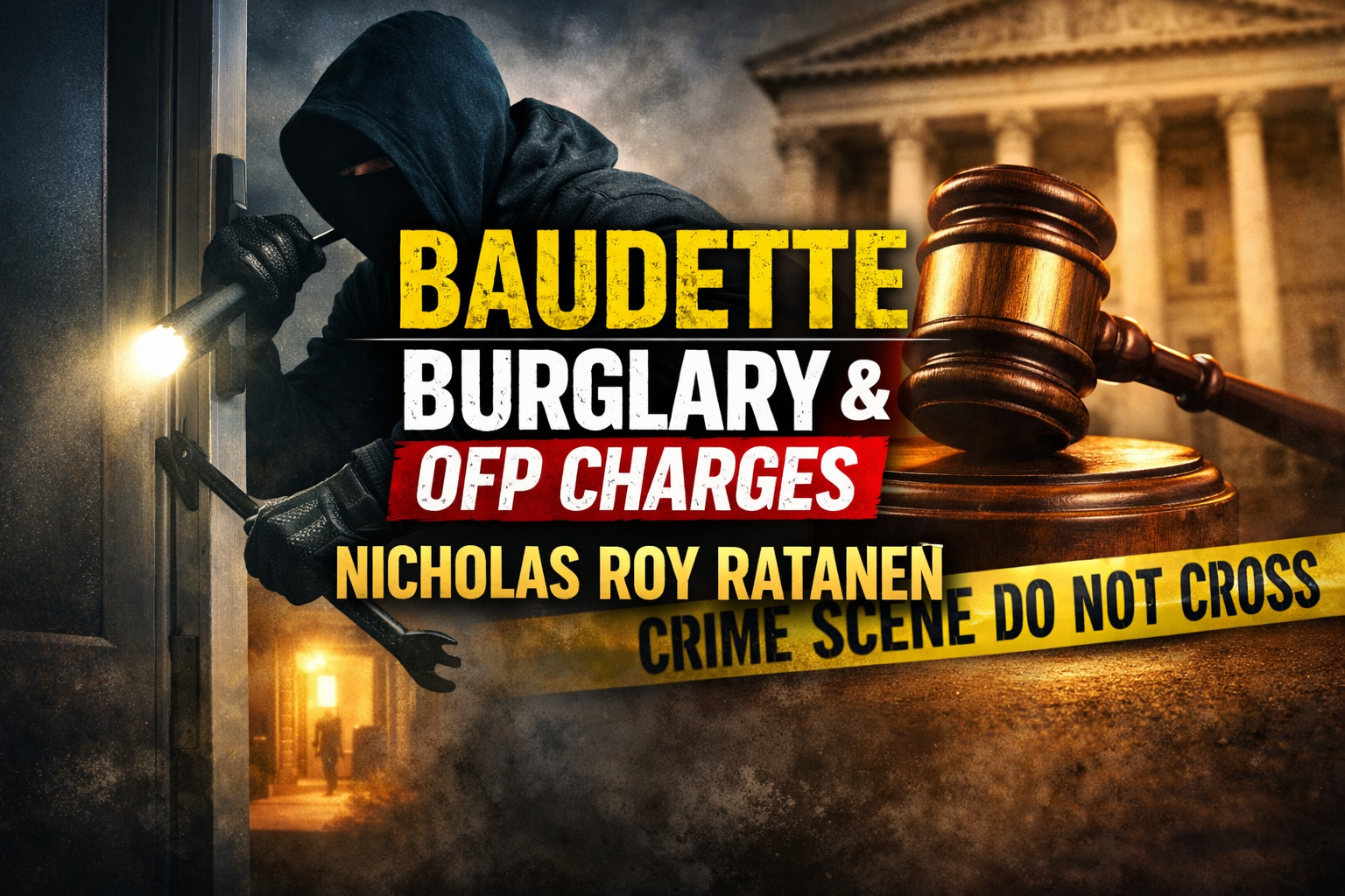 Baudette: Felony Burglary Charge in OFP Case