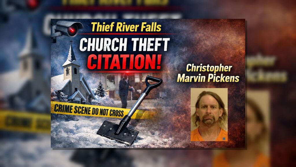 Thief River Falls: Church Scraper Theft Cited