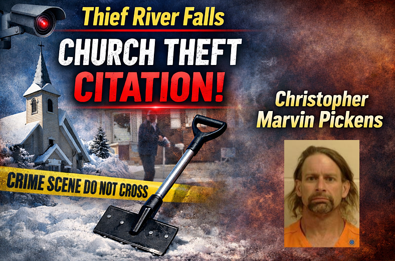 Thief River Falls: Church Scraper Theft Cited