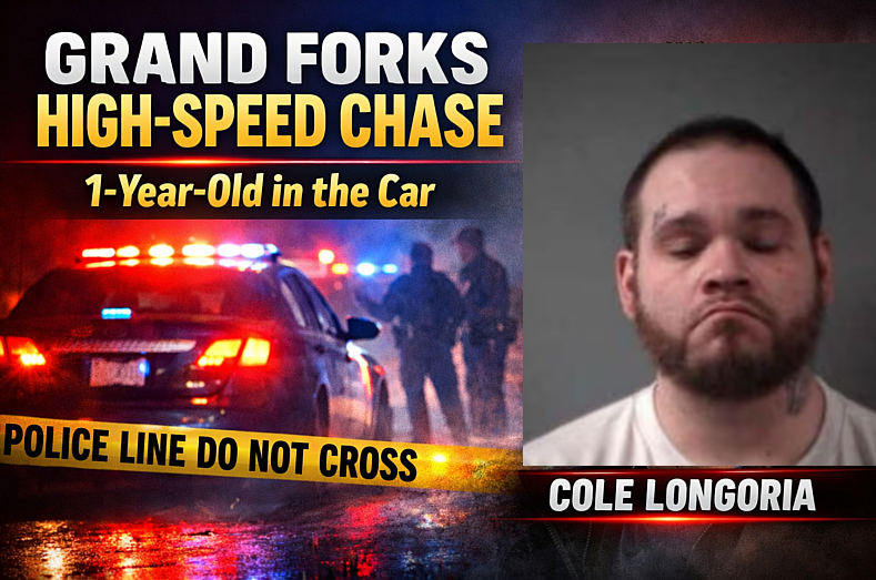 Grand Forks: Dad Charged After 90 MPH Chase With Baby