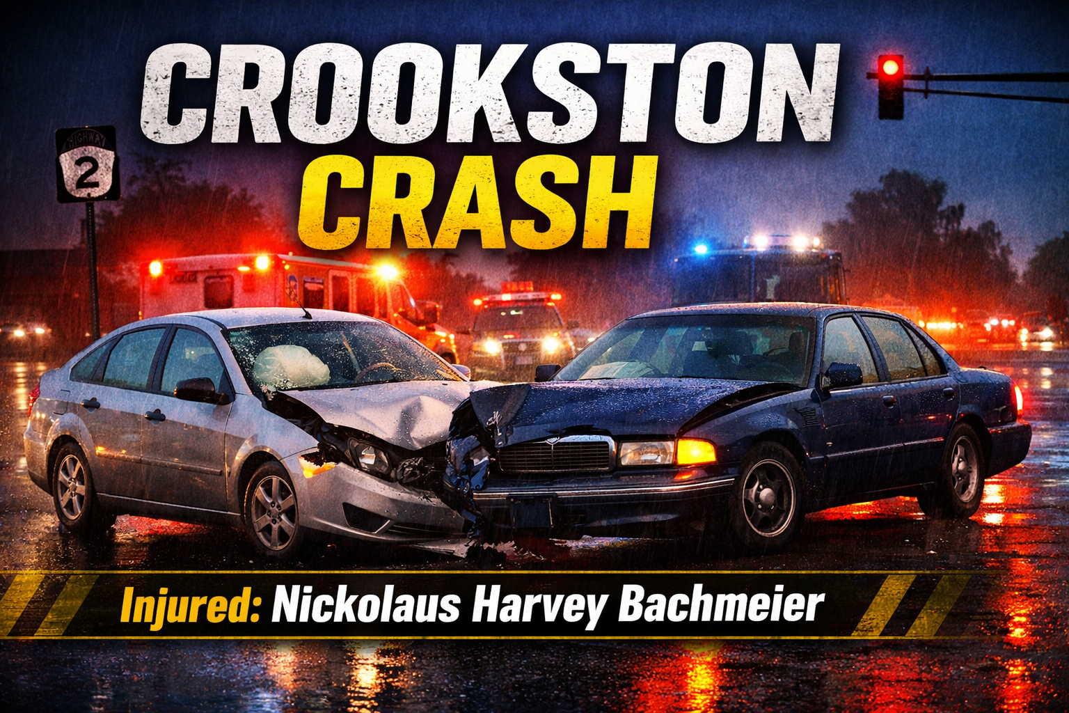 Crookston Crash: 2 Hurt at Hwy 2, South Rd