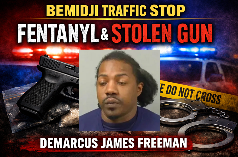 Bemidji Stop Leads to Gun, Fentanyl Charges