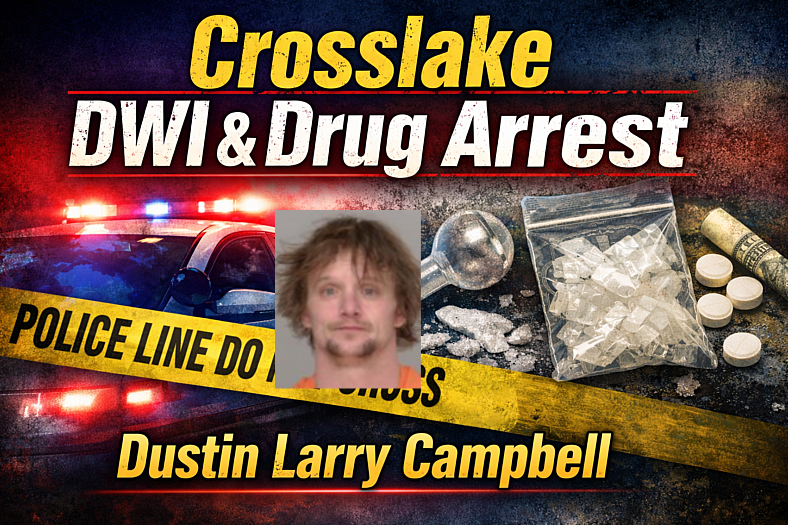 Crosslake: Dad Charged After Meth, DWI Stop