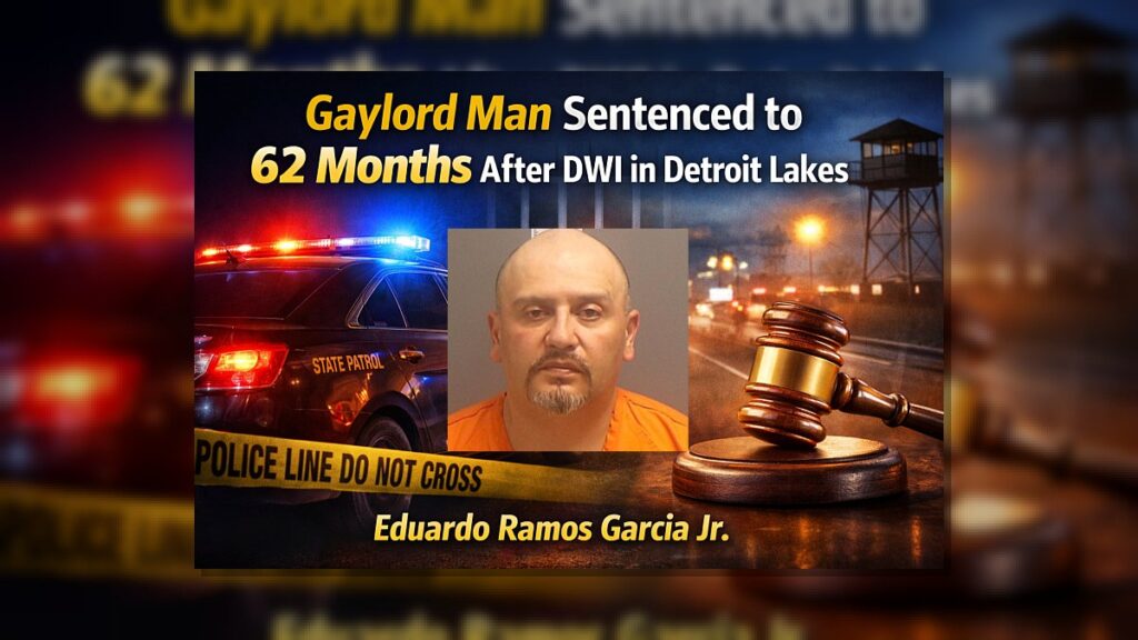 Detroit Lakes: Gaylord Man Gets 62 Months for DWI