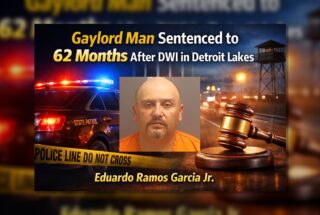 Detroit Lakes: Gaylord Man Gets 62 Months for DWI