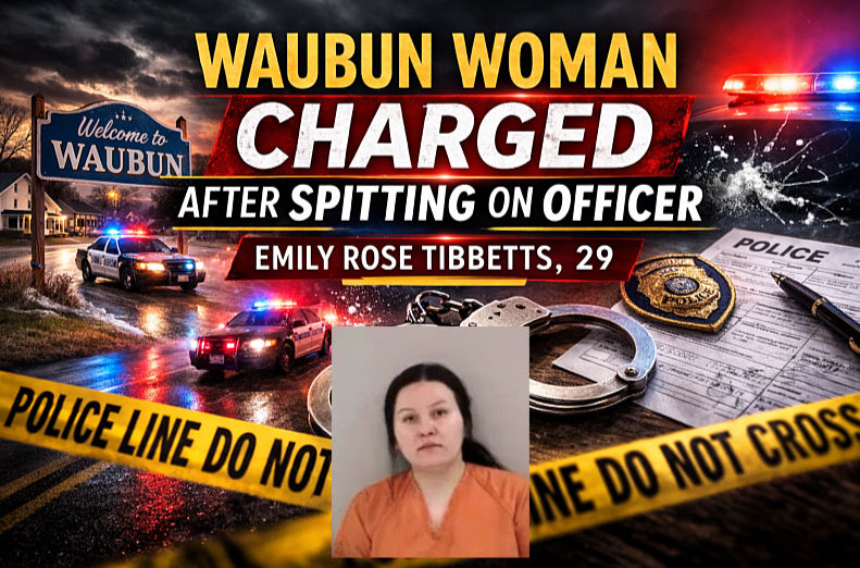Waubun: Woman Charged After Spitting on Officer